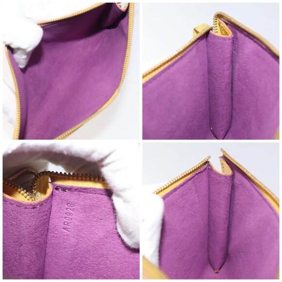 LOUIS VUITTON Epi Pochette Accessoires Pouch Yellow - Picture 14 of 15